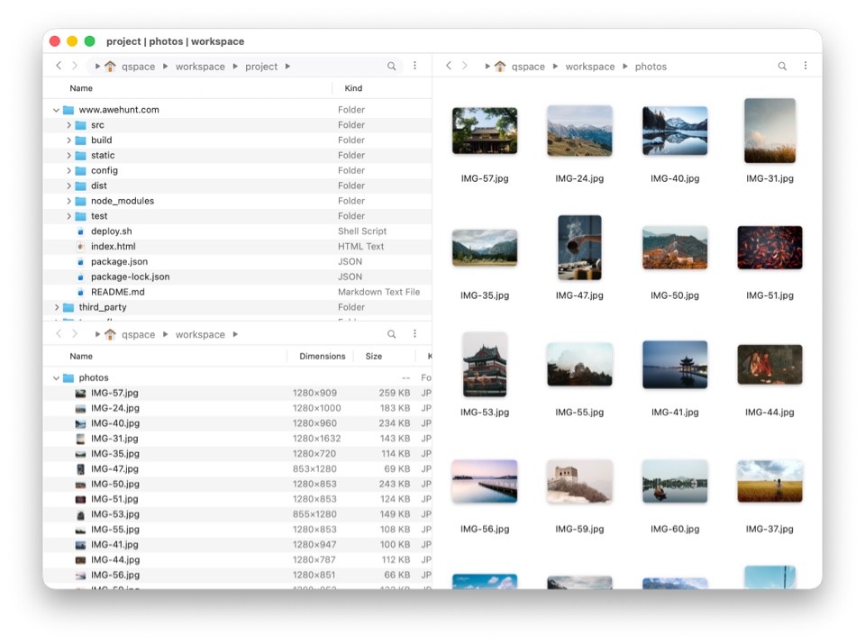 一个窗口、12种布局，灵活切换
